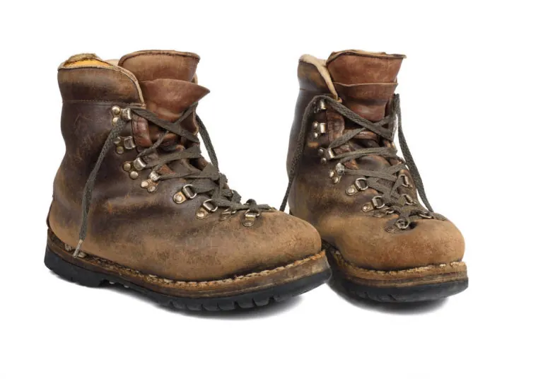 A worn, well-loved pair of leather boots